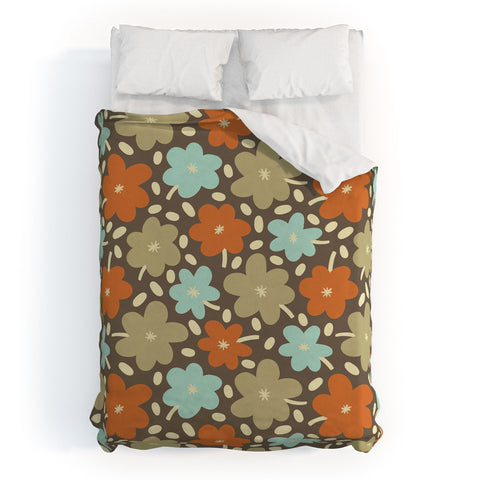 Alisa Galitsyna Retro Garden Pattern Duvet Cover