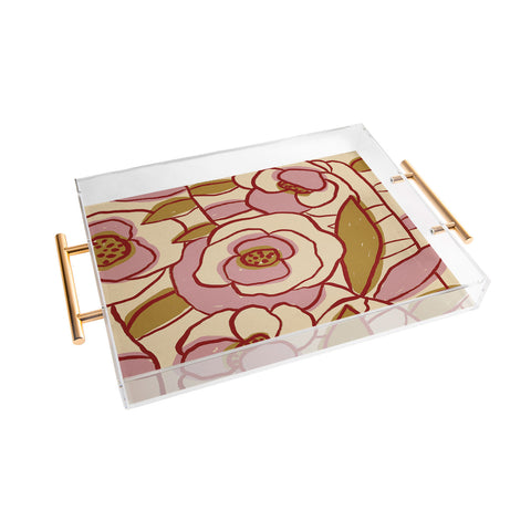 Alisa Galitsyna Rose Garden 2 Acrylic Tray