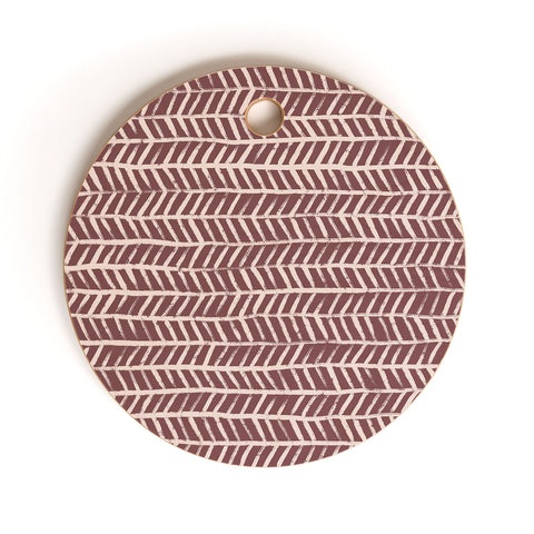 Alisa Galitsyna Simple Hand Drawn Pattern IX Cutting Board Round