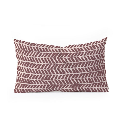 Alisa Galitsyna Simple Hand Drawn Pattern IX Oblong Throw Pillow