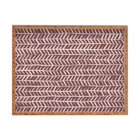 Alisa Galitsyna Simple Hand Drawn Pattern IX Rectangular Tray