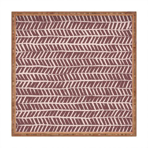 Alisa Galitsyna Simple Hand Drawn Pattern IX Square Tray