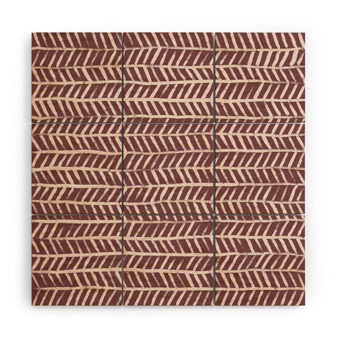 Alisa Galitsyna Simple Hand Drawn Pattern IX Wood Wall Mural