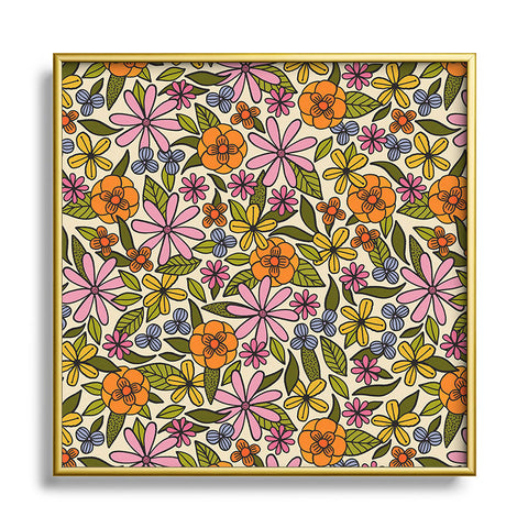 Alisa Galitsyna Summer Garden 11 Square Metal Framed Art Print