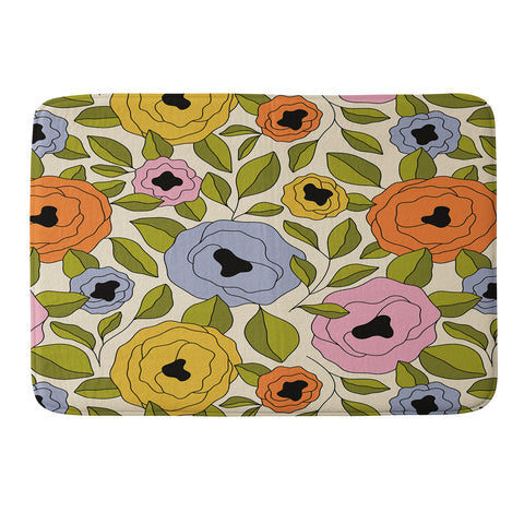 Alisa Galitsyna Summer Garden 15 Memory Foam Bath Mat