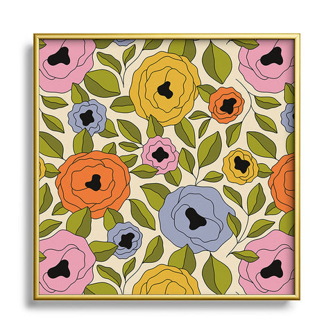 Alisa Galitsyna Summer Garden 15 Square Metal Framed Art Print