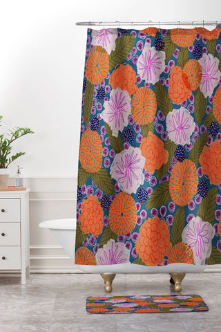 Alisa Galitsyna Summer Garden 9 Shower Curtain And Mat