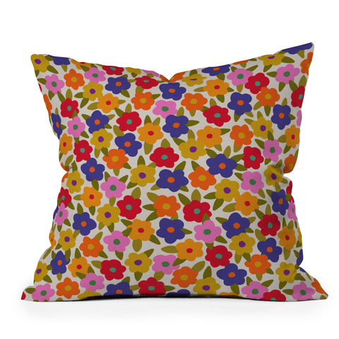 Alisa Galitsyna Tiny Flower Pattern Outdoor Throw Pillow