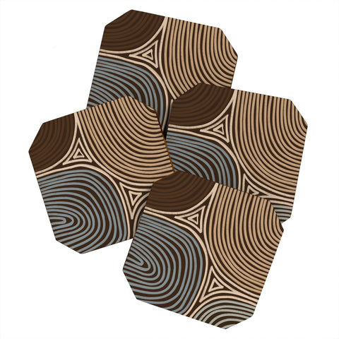 Alisa Galitsyna Tribal Pattern Coaster Set