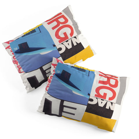 Alisa Galitsyna Typography Shapes Paper Collage Pillow Shams