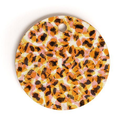 Alisa Galitsyna Vibrant Brush Strokes 1 Cutting Board Round