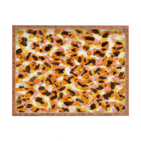 Alisa Galitsyna Vibrant Brush Strokes 1 Rectangular Tray