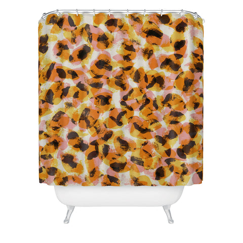 Alisa Galitsyna Vibrant Brush Strokes 1 Shower Curtain