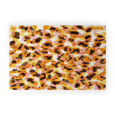 Alisa Galitsyna Vibrant Brush Strokes 1 Welcome Mat