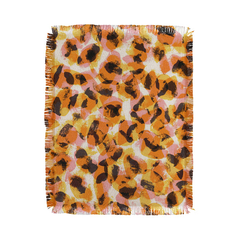 Alisa Galitsyna Vibrant Brush Strokes 1 Throw Blanket