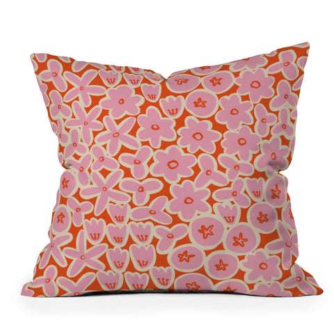 Alisa Galitsyna Vibrant Summer Pattern 2 Outdoor Throw Pillow
