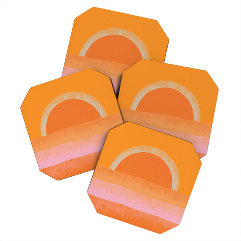 Alisa Galitsyna Warm Sunset Coaster Set