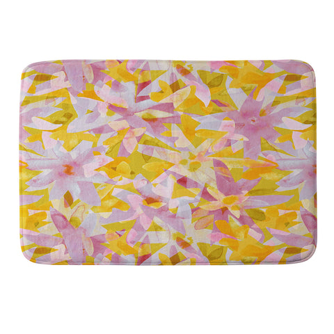 Alisa Galitsyna Watercolor Blooms 2 Memory Foam Bath Mat