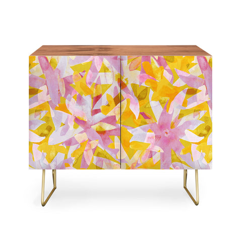 Alisa Galitsyna Watercolor Blooms 2 Credenza