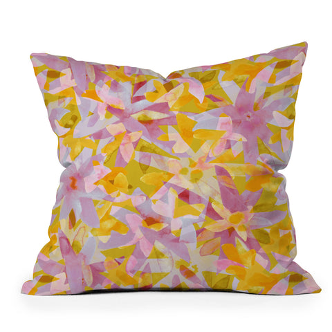 Alisa Galitsyna Watercolor Blooms 2 Throw Pillow