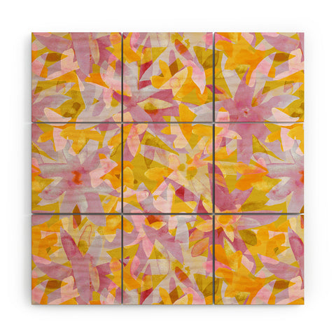 Alisa Galitsyna Watercolor Blooms 2 Wood Wall Mural