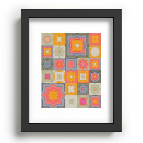 Alisa Galitsyna Watercolor Tiles Recessed Framing Rectangle