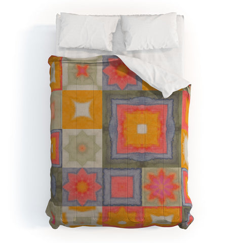 Alisa Galitsyna Watercolor Tiles Comforter