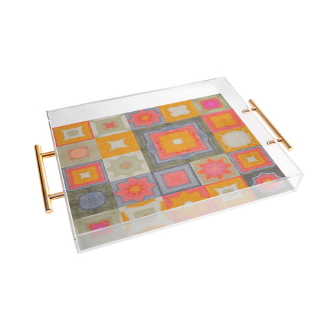 Alisa Galitsyna Watercolor Tiles Acrylic Tray