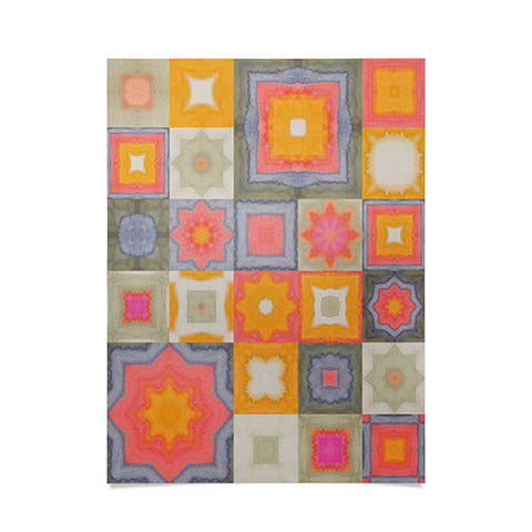 Alisa Galitsyna Watercolor Tiles Poster