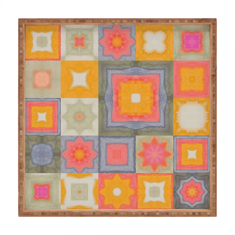 Alisa Galitsyna Watercolor Tiles Square Tray