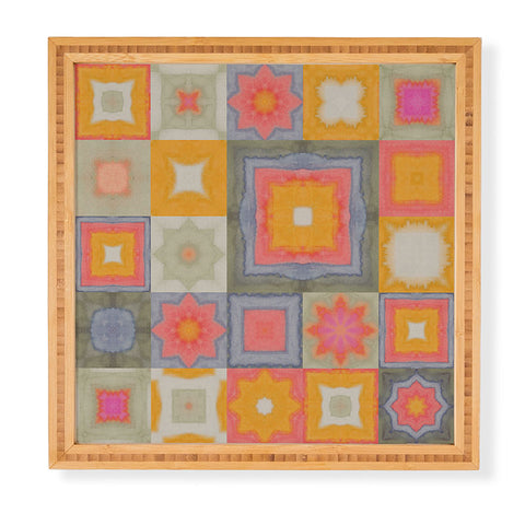 Alisa Galitsyna Watercolor Tiles Framed Wall Art