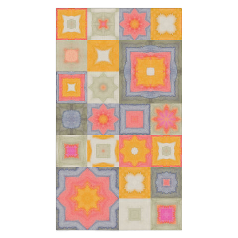 Alisa Galitsyna Watercolor Tiles Tablecloth