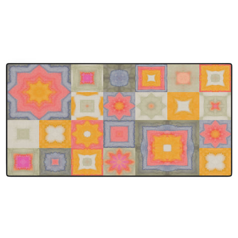 Alisa Galitsyna Watercolor Tiles Desk Mat