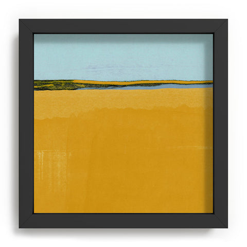 Alisa Galitsyna Where Blue Meets Gold Recessed Framing Square