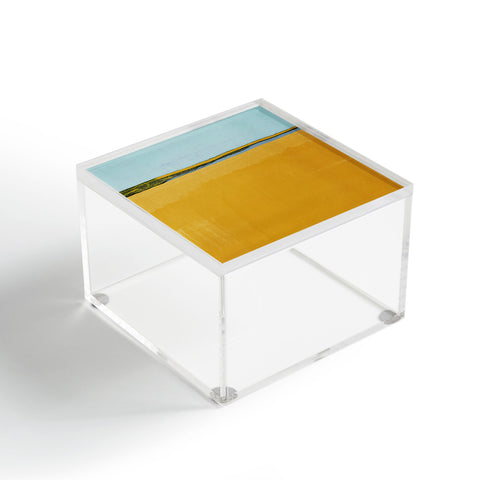 Alisa Galitsyna Where Blue Meets Gold Acrylic Box