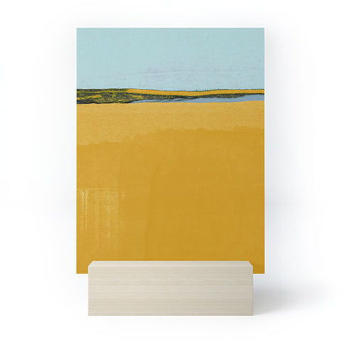 Alisa Galitsyna Where Blue Meets Gold Mini Art Print