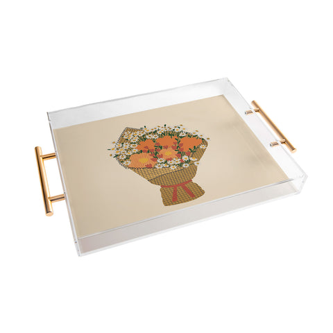 Alisa Galitsyna Wildflower Bouquet 1 Acrylic Tray