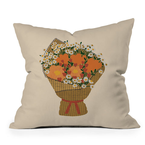Alisa Galitsyna Wildflower Bouquet 1 Outdoor Throw Pillow