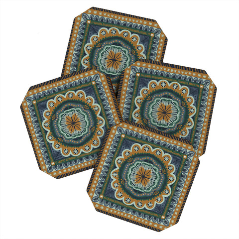 Alisa Galitsyna Winter Symmetric Pattern Coaster Set