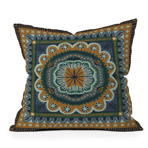 Alisa Galitsyna Winter Symmetric Pattern Outdoor Throw Pillow