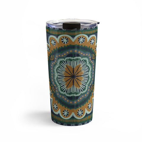 Alisa Galitsyna Winter Symmetric Pattern Travel Mug