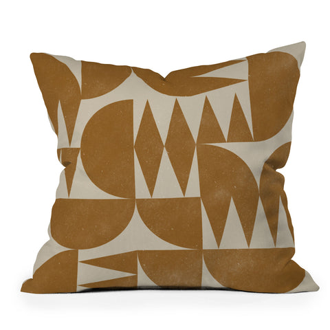 Alisa Galitsyna Woodblock Pattern Outdoor Throw Pillow
