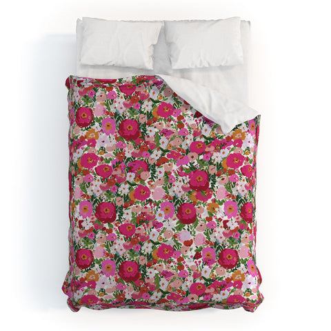 alison janssen Never too many flowers Duvet Cover