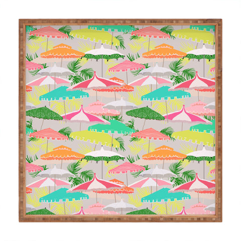 alison janssen Palm Springs poolside Square Tray