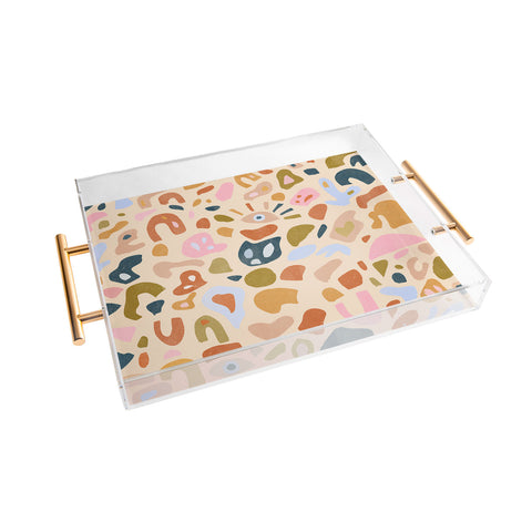 Alja Horvat Abstract Paper Cuts Acrylic Tray