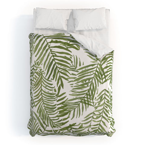 Alja Horvat Areca Palm Pattern Duvet Cover