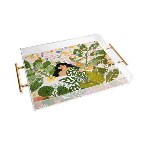 Alja Horvat Bathing With Plants Acrylic Tray