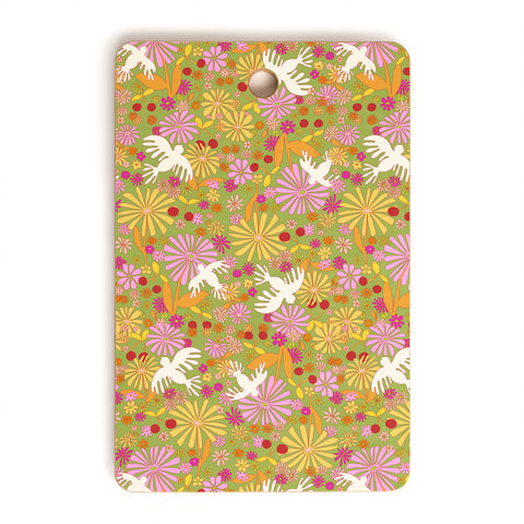 Alja Horvat Birds Flowers Cutting Board Rectangle