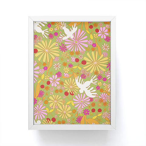 Alja Horvat Birds Flowers Framed Mini Art Print