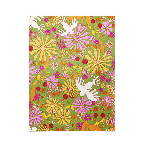 Alja Horvat Birds Flowers Poster